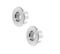 Lokatall 4 Piezas Anillo de Desbordamiento, Cubierta de Drenaje de Desbordamiento, para Fregadero, Cocina, Baño, 30 mm (Plata)