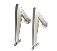 Lokatall - Juego de 2 soportes de gas, bisagras de soporte de tapa resistentes de 80 N/100 N/150 N/200 N, tapa de resorte de gas de seguridad, barra hidráulica con amortiguador de amortiguación para