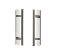 Lokatall Tiradores autoadhesivos para puerta, paquete de 2 manijas de aleación de aluminio de 150 x 25 mm, manija de puerta corredera sin taladrar para puertas, armarios de cocina, cobertizos de