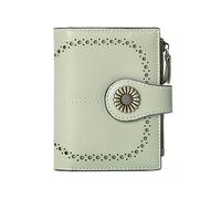 LOKAXXZU Billeteras para Mujeres billeteras de Cuero genuinas para Mujeres bloqueando pequeños Bolsos de Bolsillo de Mini Monedas de Mini Monedas pequeñas y Sencillas para niñas (Color: Rojo clásico)