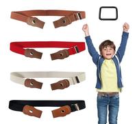LOKBY 4PCS Cinturón De Cintura Para Niños, Invisibles Cinturón Para Niños, Cinturón Para Niños, Cinturon Niño, Cinturón Niño 3 Años, Cinturon Para Niños, Cinturón Infantil Ajustable de Hebilla