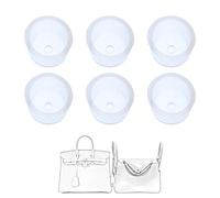 LokChuiDor Protector transparente de silicona para patas de bolso, compatible con Birkin 25, 30, 35/Lindy 26, 30. Ajuste preciso para accesorios de bolso (Birkin 25, 30, 35/Lindy 26, 30)