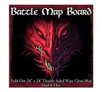 Loke Battlemats Cuadrícula y Hexagonal de Tablero de Mapa de Batalla