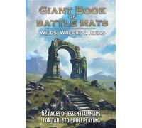 Loke Battlemats | Giant Book of Battle Mats Wilds, Wrecks & Ruins Libro RPG en Inglés| Juego de Batalla Estratégico | 62 Mapas Gigantes, Tamaño de Página 17x12 Extensible a 17x24 | Encuadernación 360°