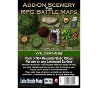 Loke BattleMats RPG Map Stickers - Wilderness (2 a 10 jugadores, 14+)