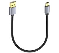 LOKEKE Cable USB 2.0 a Mini B de 5 pines, USB de alta velocidad tipo A 2.0 a Mini 5 pines B, compatible con G0Pr0 Hero 3+, controlador PS3, cámara digital