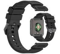 LOKEKE Correa de repuesto compatible con Garmin Venu X1. Correa de silicona de repuesto compatible con Garmin Venu X1 (negro)