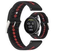LOKEKE Correa de repuesto compatible con Suunto Run, correa de silicona de repuesto de 22 mm compatible con Suunto Run/Vertical (negro + naranja)