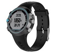 LOKEKE Correa de repuesto de silicona para reloj Garmin Swim Watch, correa de repuesto para reloj Garmin Swim (negro), Silicona negra, Clásico