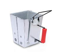 LOKHING Chimenea de carbón Plegable Grande para Weber, Encendedor de carbón con asa, Juego de Parrillas para Acampar, Parrilla de pie para Acampar BBQ GrillOutdoo Smoke para Camping Picnics