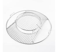 LOKHING Rejillas de repuesto con bisagras para parrillas de carbón Weber de 57 cm, sistema gourmet, rejillas de cocción cromadas para Weber 8835, One-Touch, Performer, Bar-B-Kettle y Master-Touch