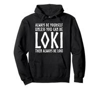 Loki Mitología Nórdica Pagano Vikingo Trickster Dios Divertido Asatru Sudadera con Capucha