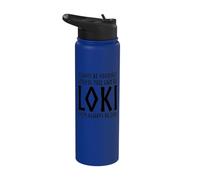 Loki Mitología Nórdica Pagano Vikingo Trickster Dios Divertido Stainless Steel Insulated Water Bottle