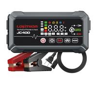 LOKITHOR JC400 Cargador de Baterias 6V/12V Coche y Moto, Arrancador de Baterías de Coches y Moto Portatil, Mantenedor Inteligente y Desulfatador, Booster Jump Starter Portátil para Autos y Vehículos