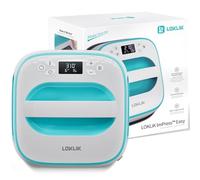 LOKLiK Easy Heat Press - Prensa de Calor para Personalizar Camisetas, Suéteres, Mantas, Toallas, Bolsas Tote, Mochilas y Otros Tejidos 25,5 x 25,5 cm - Portátil