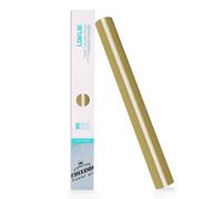 LOKLIK Rollo de vinilo de transferencia de calor (30,5 x 180 cm), Vinilo Termotransferible para Personalizar Camisetas, Bolsas Lavable a Máquina, Colores Vibrantes y Alta Durabilidad (dorado)