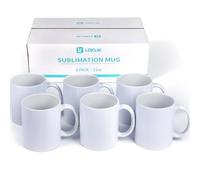 LOKLiK Sublimation Mugs - Blank - 325 ml - 6-pack