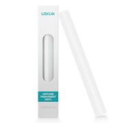 LOKLIK Vinilo adhesivo permanente blanco mate, 33 x 305 cm, vinilo mate para kit de soporte de rollos iCraft, ideal para arte de pared, pegatinas, pancartas