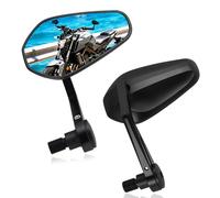 LOKLISUM Retrovisores Moto Homologados para Manillar de 7/8 Pulgadas Espejos Moto Ajuste de 360 Grados, Compatible con Yamaha MT03 MT07 MT09 MT10 MT125 XSR700 XSR900 FZ1 FZ6 FZ6R XJ6 TMAX530/500