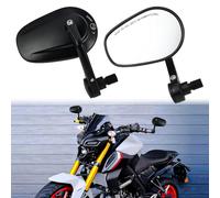 LOKLISUM Retrovisores Moto Homologados para Manillar de 7/8 Pulgadas Espejos Moto Ajuste de 360 Grados, Compatible con Yamaha MT03 MT07 MT09 MT10 MT125 XSR700 XSR900 FZ1 FZ6 FZ6R XJ6 TMAX530/500