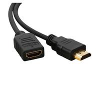 LOKLNEYK Cable De Extensión HDMI 1080p/3D De 1,4 V - Longitudes De 30 Cm/50 Cm/1 M-3 M, Compatible con TV HD/LCD/portátil/PS3/proyector(50cm)
