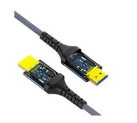 LOKLNEYK Cable De Fibra Óptica HDMI 2.1 8K60Hz/4K120Hz - HDR Dinámico/eARC/HDCP 2.3, Compatible con Televisores LG/Samsung/Sony/PS5/Blu-ray(30M)