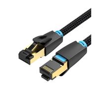 LOKLNEYK Cable For Juegos Cat 8 De 40 Gbps - 2000 MHz, Doble Blindaje De Algodón, Compatible con Vention, Compatible con Portátiles/routers (RJ45)(1.5M)