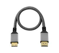 LOKLNEYK Cable Mini HDMI A HDMI Trenzado De Nailon - HDMI 2.0 Macho A Macho 4K60Hz/1080P, 1M-10M For TV/cámara(0.3M)