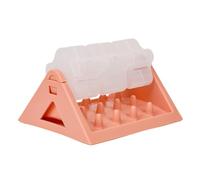 LOKLNEYK Comedero de Comida Lenta for Perros, Juguete Interactivo Entrenamiento con dispensador golosinas, comedero Lento Ajustable y Giratorio(Pink)