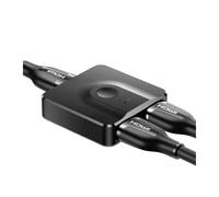 LOKLNEYK Compatible con UGREEN/Mi, Conmutador HDMI 4K con Función Bidireccional, Funciona con Xbox/PS4/TV Box.(Black)