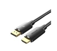 LOKLNEYK Compatible con Vention, Cable DisplayPort A HDMI - Convertidor 4K60Hz/4K30Hz, Compatible con PC/portátil/Monitor/proyector/TV HD(DP to HDMI 4K30Hz,1m)
