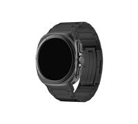 LOKLNEYK Correa curvada de titanio sin costuras adecuada for Samsung Galaxy Watch 7 Ultra 47mm(Black)