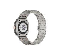 LOKLNEYK Correa De Acero Inoxidable Adecuada For Samsung Galaxy Watch Ultra Correa De Acero Inoxidable Correa De Acero Titan Color Metal Titanio(Titanium1)