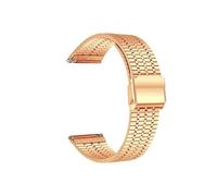 LOKLNEYK Correa de acero inoxidable compatible con for Xiaomi Watch S1 S2 de 42/46 mm.(Rose,22mm)