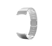 LOKLNEYK Correa de acero inoxidable sin costuras apta for Samsung Galaxy Watch 4 5 6 40 mm 44 mm/5Pro 45 mm(Silver,Galaxy Watch 6 44mm)