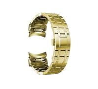 LOKLNEYK Correa de acero inoxidable sin espacios for Samsung Galaxy Watch 6 Classic, 43mm, 47mm, 6, 5, 4, 40mm, 44mm, 5Pro, 45mm, banda de Metal de ajuste rápido(Gold,Watch 6 classic 47mm)