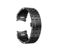 LOKLNEYK Correa de acero inoxidable sin espacios for Samsung Galaxy Watch 6 Classic, 43mm, 47mm, 6, 5, 4, 40mm, 44mm, 5Pro, 45mm, banda de Metal de ajuste rápido(Black,Galaxy Watch 4 44mm)