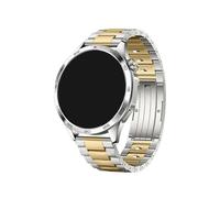 LOKLNEYK Correa de ajuste rápido de titanio de lujo for Huawei Watch 4 Pro Watch GT4 46MM 3 Pro Ultimate Correa de metal apta for pulsera Honor GS Pro 22MM(Silver Gold,For Huawei GT 46MM)
