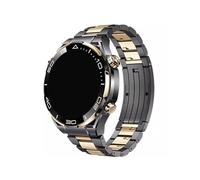 LOKLNEYK Correa de ajuste rápido de titanio de lujo for Huawei Watch 4 Pro Watch GT4 46MM 3 Pro Ultimate Correa de metal apta for pulsera Honor GS Pro 22MM(Gray Gold,For Honor GS Pro)