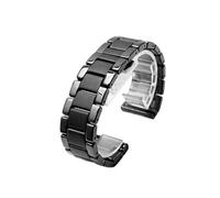 LOKLNEYK Correa De Cerámica De 20 Mm Y 22 Mm Apta For Samsung Galaxy Watch4 5 40 Mm 45 44 Mm Pro Apta For Amazfit Gts Watch Band Pulsera Apta For Huawei Watch4 GT3 Pro(D-black,22mm)