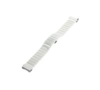LOKLNEYK Correa de cerámica sin huecos apta for Samsung Galaxy Watch 4 5 Pro 6 Correa 44mm 40mm 45mm Pulsera apta for Galaxy Watch 4 6 Classic 43mm 47mm(White,Galaxy watch 56 40mm)