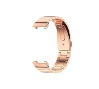 LOKLNEYK Correa de metal compatible con los accesorios del reloj for Mi Band 7 Pro.(Bamboo Rose Gold)