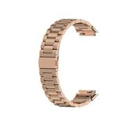 LOKLNEYK Correa de metal de acero inoxidable adecuada for pulseras Huawei Band 8 7 6 Pro/Honor Band 6 7(Rose gold,For Honor Band 6)