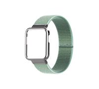 LOKLNEYK Correa De Nailon Compatible Con For Redmi Watch 2/Xiaomi Mi Watch Lite/POCO, Correa De Reloj, Pulsera, Funda Protectora De Metal, Pulsera De Nailon(5.Green band,For POCO Watch)