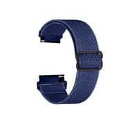 LOKLNEYK Correa de nailon elástica apta for Omega X Swatch Joint MoonSwatch Planet Watch Band pulsera de repuesto de liberación rápida Correa(Dark Blue)