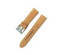LOKLNEYK Correa de reloj de cuero genuino Mate de 22mm, repuesto apto for correa de reloj for Montblanc, pulsera con correa for muñeca for hombres y mujeres(Brown with buckle)