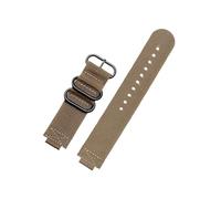 LOKLNEYK Correa De Reloj De Nailon Con Anillo De Metal Convexo De 24x16mm Apta For TIMEX Tidal T2N721 T2N720 TW2T76500 TW2T76300 Correa De Reloj Deportiva De Lona Transpirable(Khaki black)