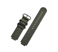 LOKLNEYK Correa De Reloj De Nailon Con Anillo De Metal Convexo De 24x16mm Apta For TIMEX Tidal T2N721 T2N720 TW2T76500 TW2T76300 Correa De Reloj Deportiva De Lona Transpirable(Army green black)