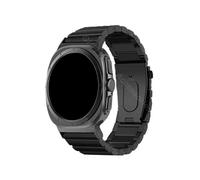 LOKLNEYK Correa de titanio curvada sin costuras apta for Samsung Galaxy Watch 7 Ultra 47 mm(Black)