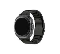 LOKLNEYK Correa de titanio curvada sin costuras apta for Samsung Galaxy Watch 7 Ultra 47mm(Black)
